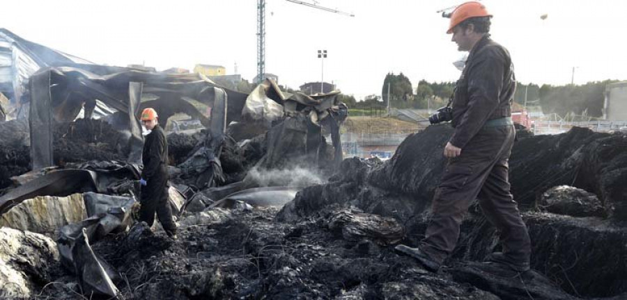 La Policía Científica investiga si el fuego de Acteco fue provocado