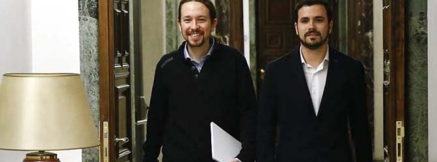 Podemos e IU inician la  redacción de un programa común de mínimos para las elecciones