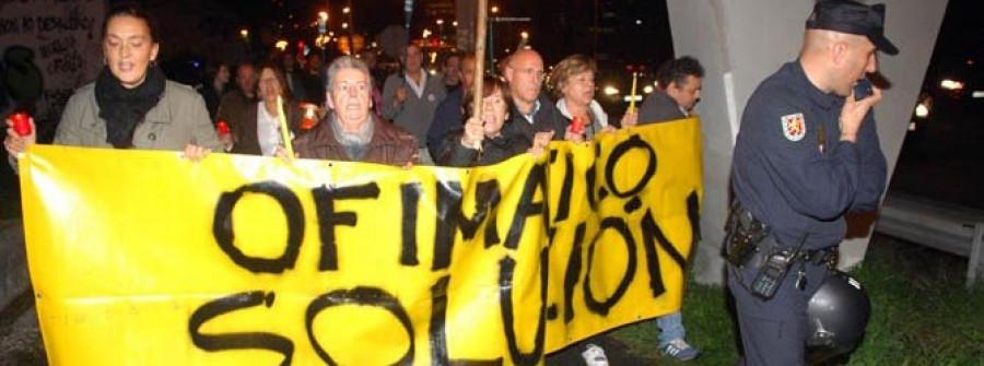 La protesta de los expropiados del Ofimático colapsa Alfonso Molina