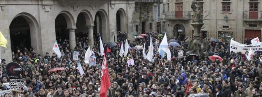 Los estudiantes gallegos claman  en la calle contra el decreto del “3+2”
