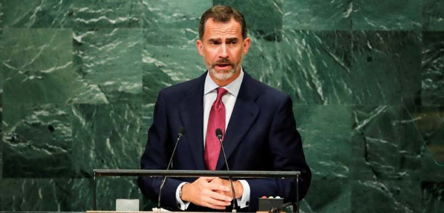 El rey lanza en la ONU un mensaje de confianza en que España podrá superar el bloqueo