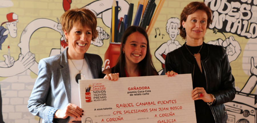 Una alumna del colegio Salesianos gana el concurso de relatos de Coca-Cola