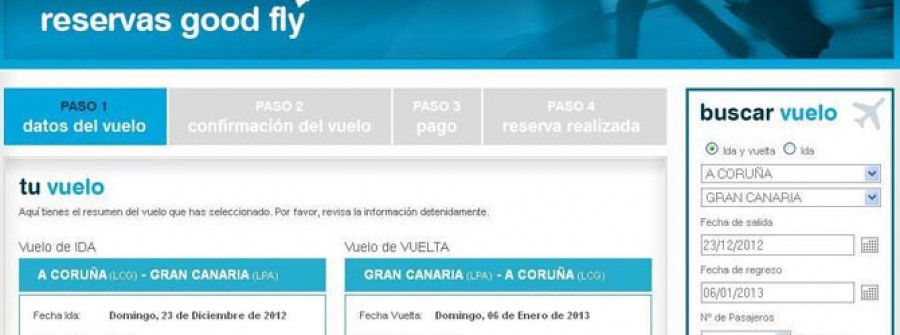 Good Fly pone a la venta los billetes   a Gran Canaria a 139 euros solo la ida