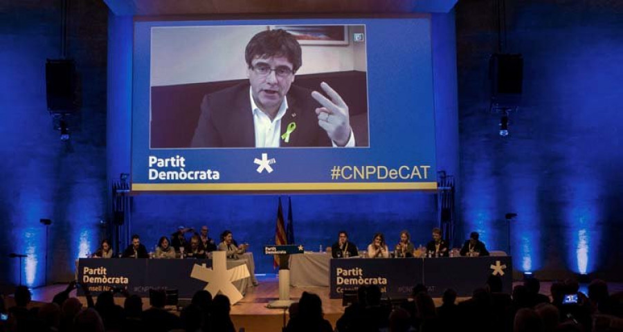 Los letrados del Parlament rechazan la investidura 
a distancia de Puigdemont
