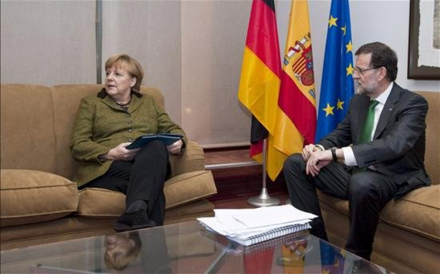 La cumbre europea, en el centro de la reunión de Merkel y Rajoy