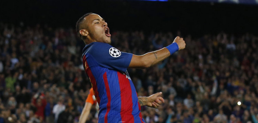 El brasileño Neymar firma  con el Barcelona hasta 2021