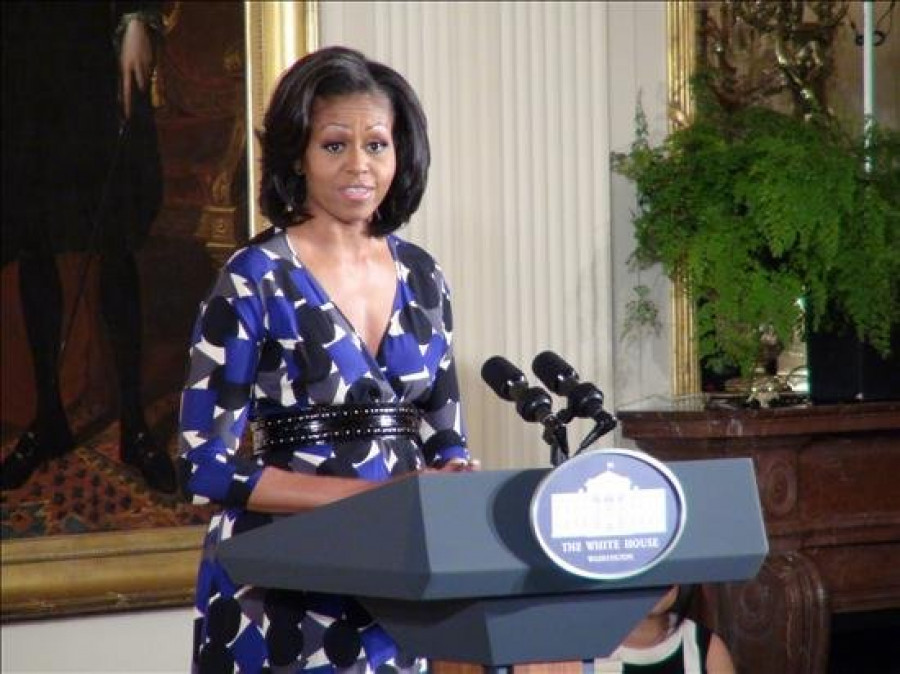 Michelle Obama promete dejar las patatas fritas, su gran debilidad
