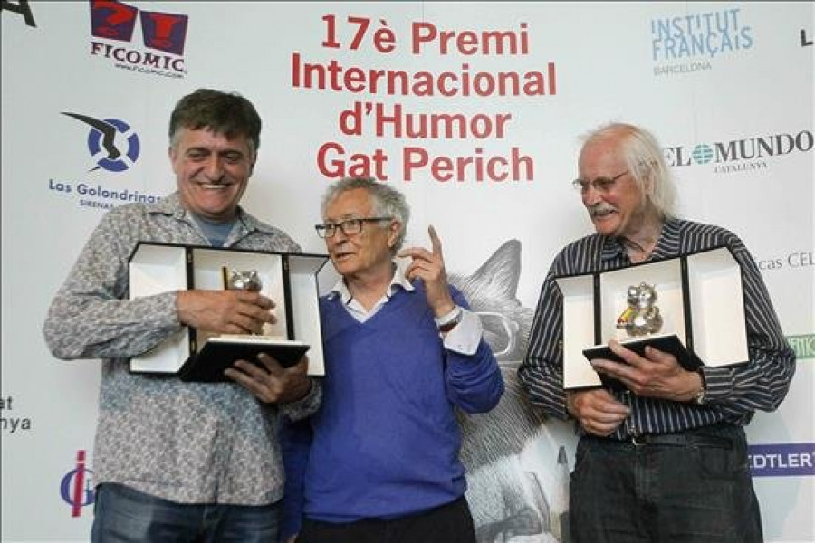 El Gran Wyoming y el fundador de Charlie Hebdo, premiados en los "Gat Perich"