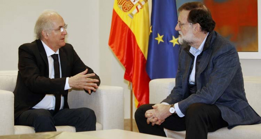 Rajoy recibe a Ledezma y pide una solución democrática para Venezuela