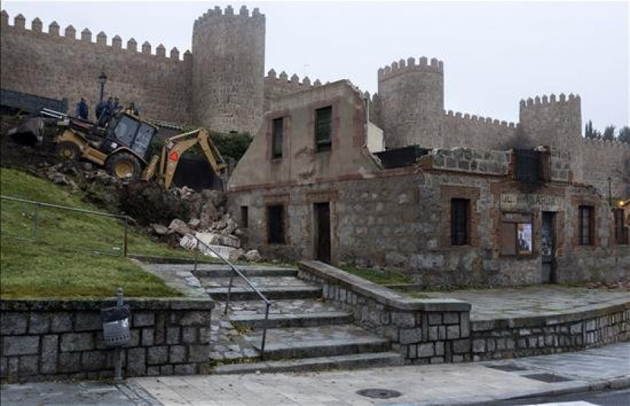 Derriban un histórico edificio de Ávila en el que compró Cary Grant