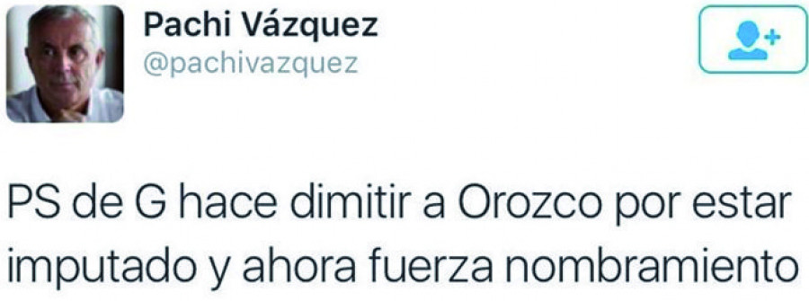 Pachi Vázquez acusa de “incoherente” al PSdeG por imponer que Besteiro sea el senador autonómico