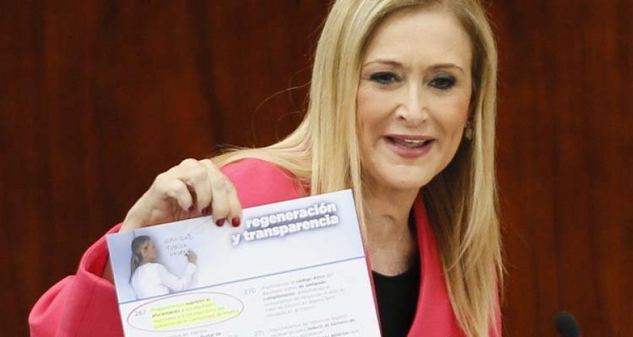 Cifuentes tendrá que explicar en la Asamblea los informes de la UCO que le acusan de cohecho