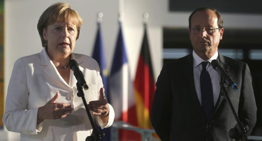 Hollande y Merkel piden a Putin que permita drones en la frontera con Ucrania