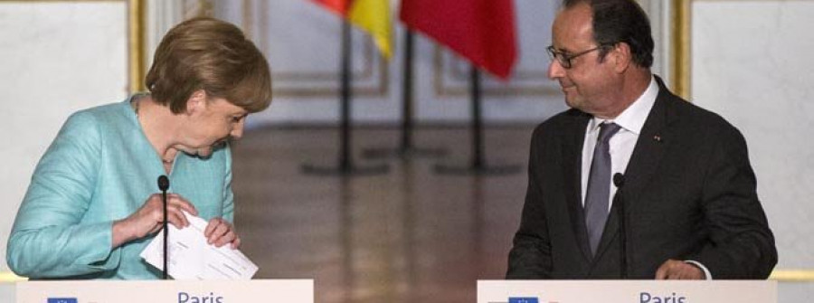 Merkel y Hollande ofrecen diálogo, pero quieren una propuesta “seria” de Grecia