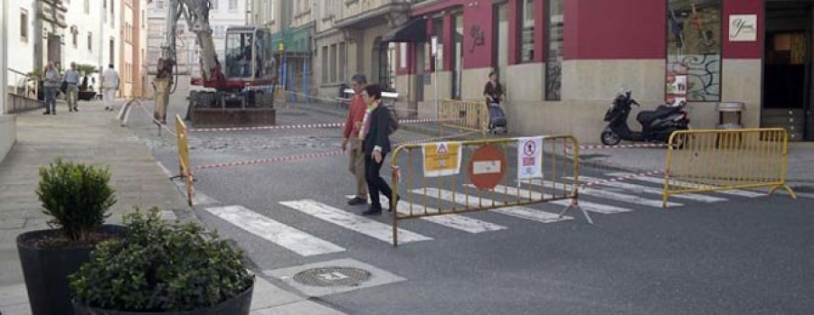 BETANZOS - Las obras en la calle de Emilio Romay se inician con una semana de retraso