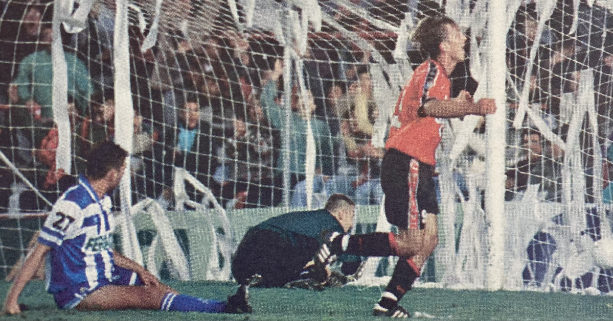 Stoiljkovic marca para el Mallorca ante el Depor 1996