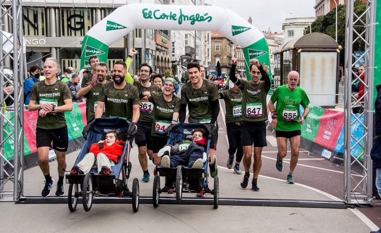 Los Marines Enki consiguen su dorsal para la Maratón de Nueva York