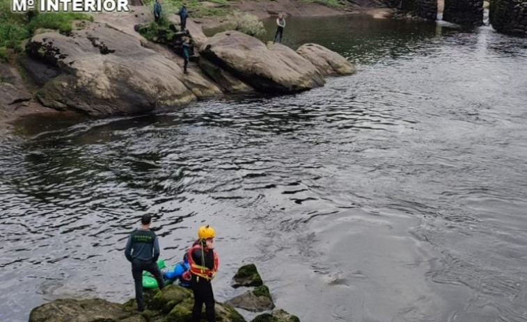 Localizado el cadáver del niño arrastrado por la corriente del río Miño en Arbo