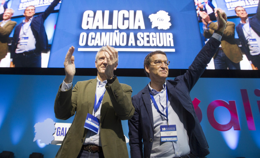 Alfonso Rueda, proclamado líder del PPdeG con el 97,2 por ciento de los votos