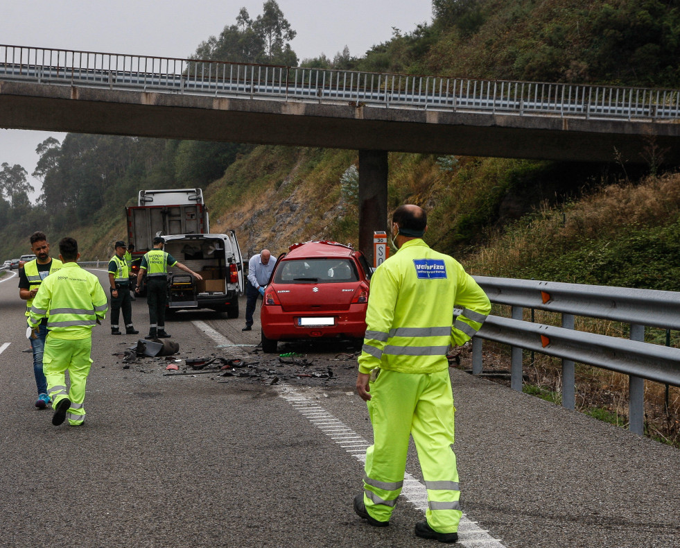 Accidente en la AP 9 fallecido de Ferrol en Abegondo