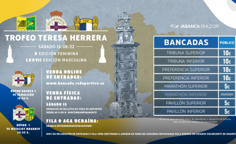 Las entradas para el Teresa Herrera, de 5 a 10 euros