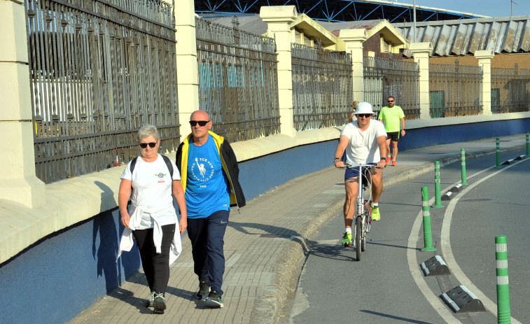 El carril bici de A Coruña creció cerca de un 25% en solo un año