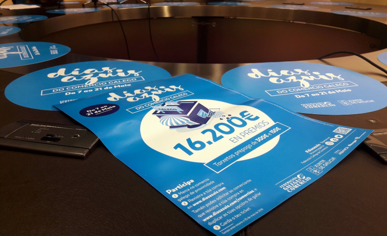 En marcha la edición de otoño de la campaña 'Días azuis do comercio galego', que sortea 12.000 euros en tarjetas regalo