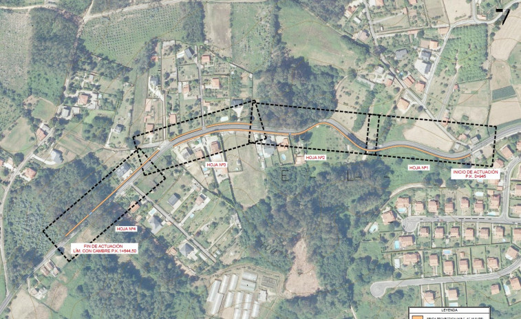 Bergondo adjudica la construcción de una senda peatonal entre Guísamo y Cambre