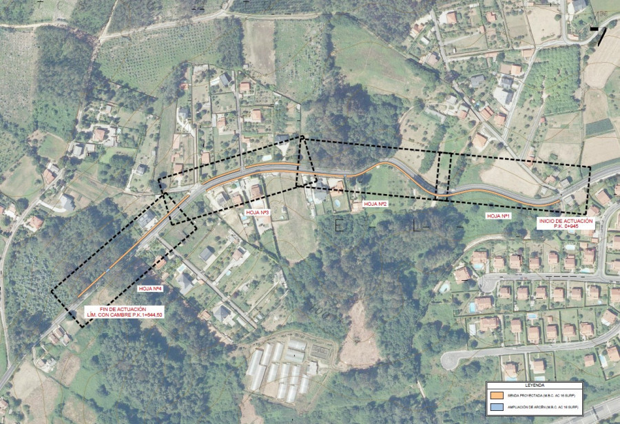 Bergondo adjudica la construcción de una senda peatonal entre Guísamo y Cambre