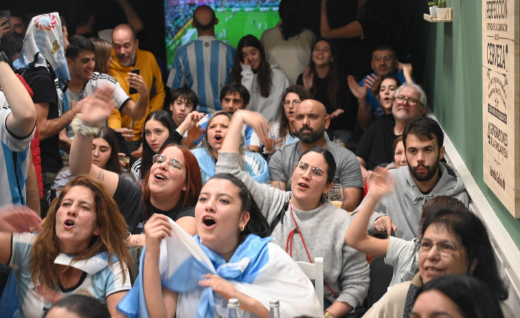 La ilusión argentina hace que la hostelería de A Coruña pegue el pelotazo Mundial
