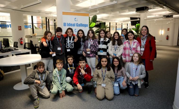 Los niños de 5ºC del Alborada visitan El Ideal Gallego