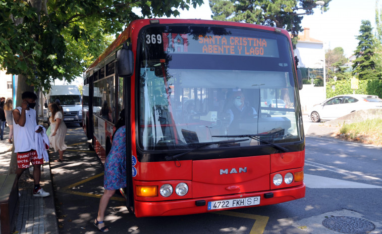 Los usuarios de transporte urbano en Galicia crecen un 22,2% en junio