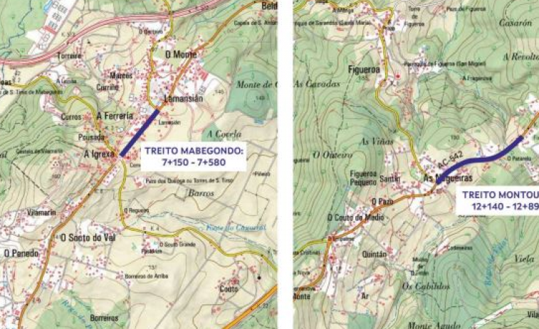 La Xunta invertirá medio millón de euros en sendas peatonales de Abegondo
