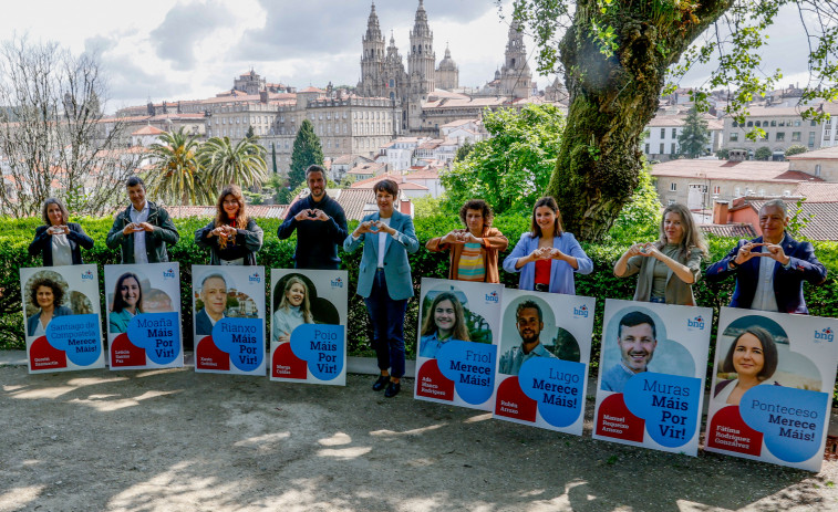 Santiago, 'kilómetro cero' de la campaña: PP, BNG y PSdeG eligen la capital gallega para las pegadas centrales