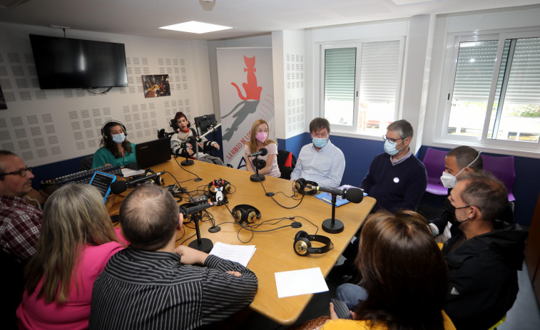 Los candidatos de Sada destacan en la Radio de los Gatos el papel de Aspace por la inclusión