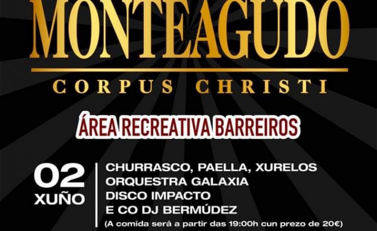 Churrasco, paella y xurelos para abrir las fiestas de Monteagudo, en Arteixo