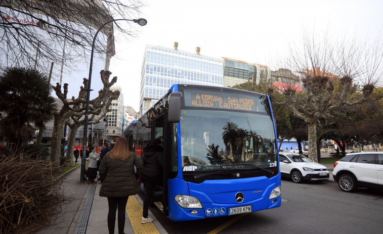 El 45% de los viajes en bus de la comarca son entre la ciudad de A Coruña y Culleredo y Oleiros