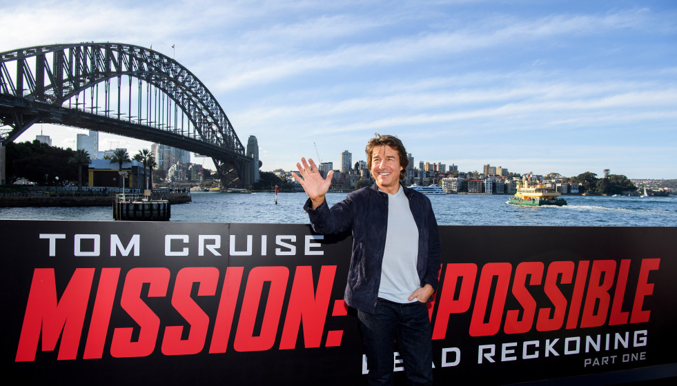 El actor estadounidense Tom Cruise posa durante la presentación de 'Misión Imposible @EP