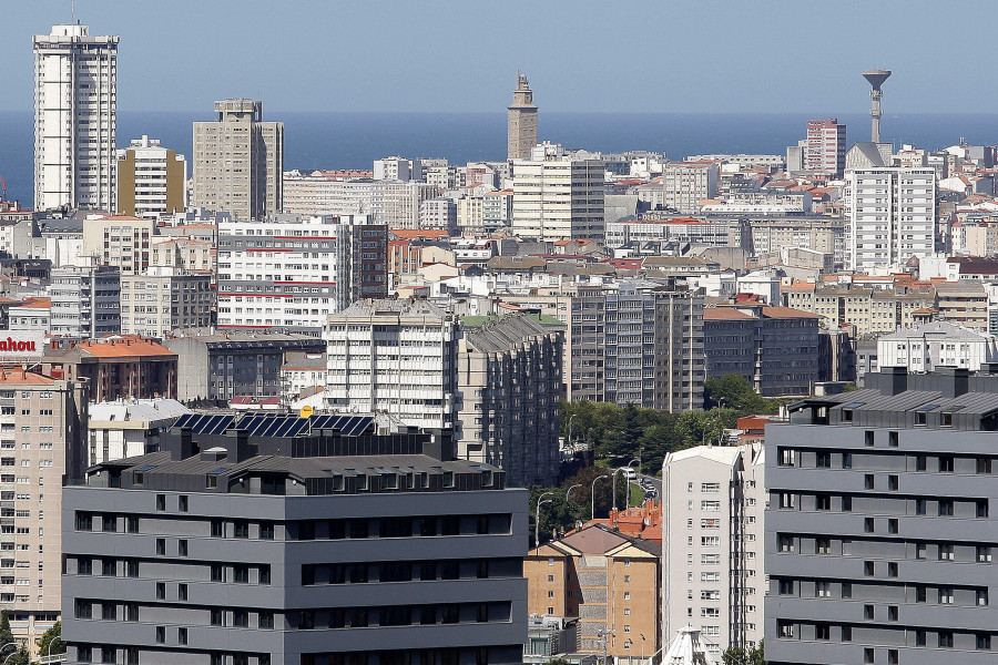 El precio del alquiler llega a oscilar 400 euros entre el centro y la periferia de A Coruña