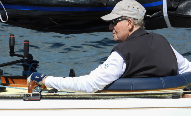 El 'Bribón' del rey Juan Carlos, segundo en la primera jornada de regatas en Sanxenxo