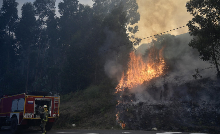 Un incendio forestal en Suevos genera alarma en la comarca