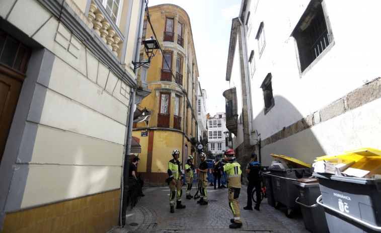 Una fuerte ventolera genera varias incidencias en A Coruña