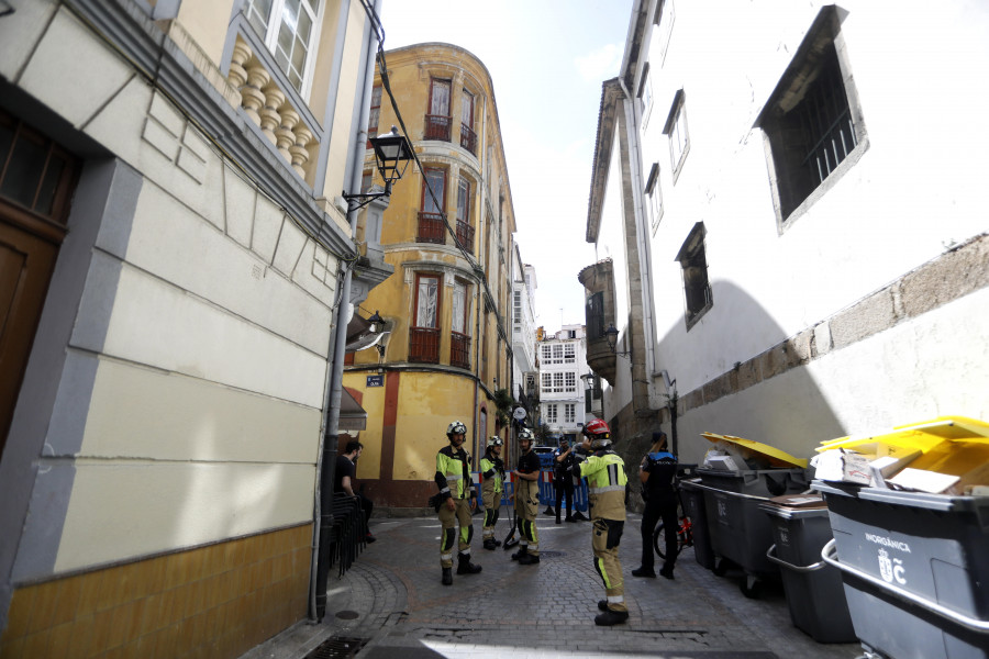 Una fuerte ventolera genera varias incidencias en A Coruña