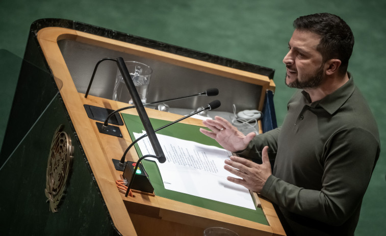 Zelenski dice en la ONU que Rusia trata de ganarse ciertos países con tratos bajo la mesa