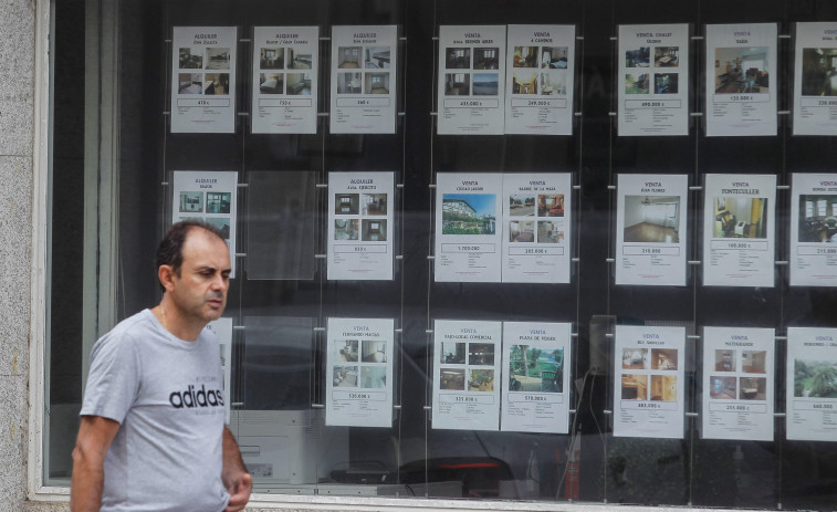 La compra de vivienda acentúa su caída en julio al 22,8 % en Galicia