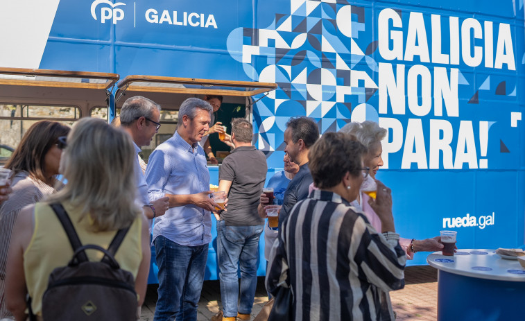 Rueda inicia en Silleda la nueva campaña del PPdeG 'Galicia non para!'