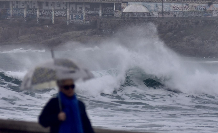Galicia estará este viernes en riesgo por fuertes rachas de viento y oleaje