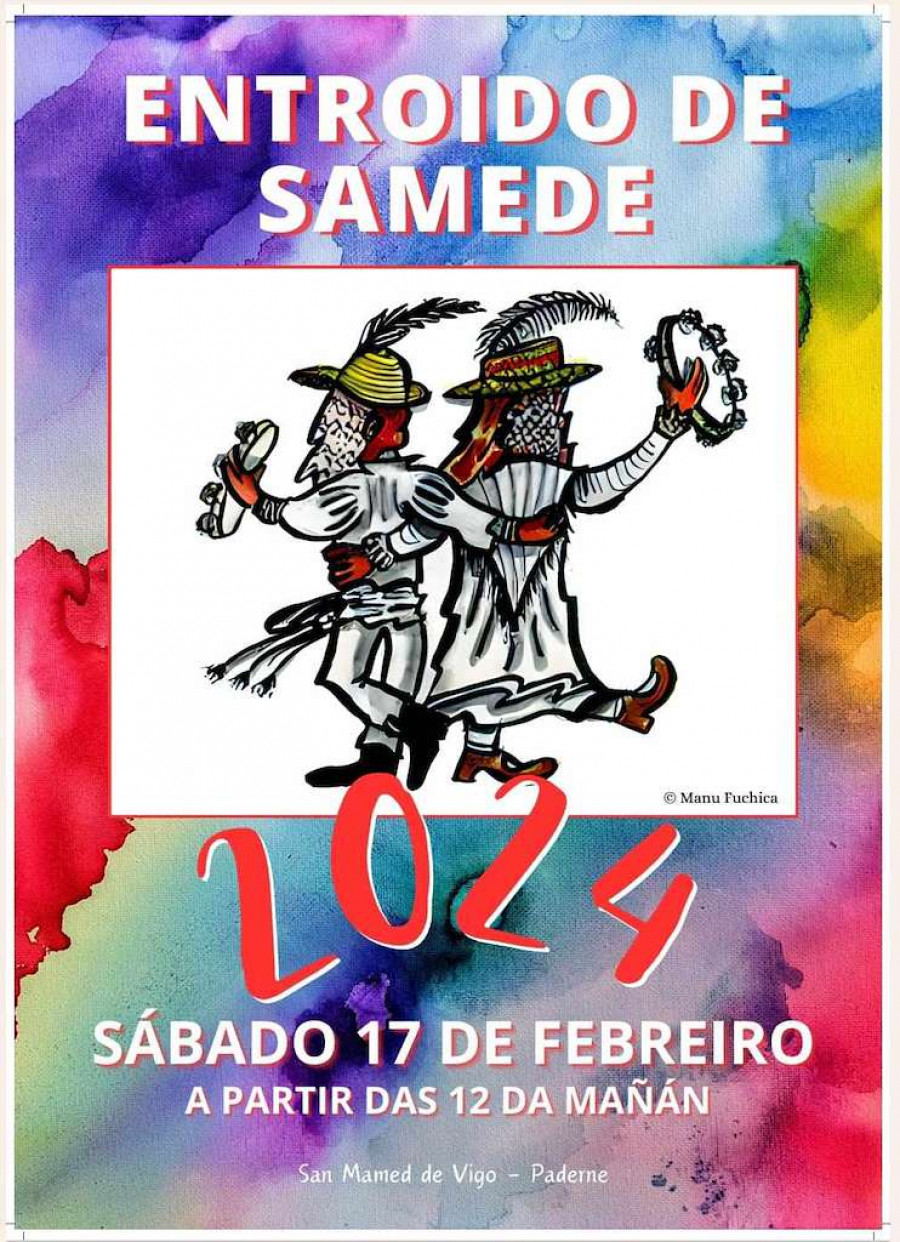 Así será el Carnaval 2024 en Paderne, con el regreso de la muiñeira de Samede