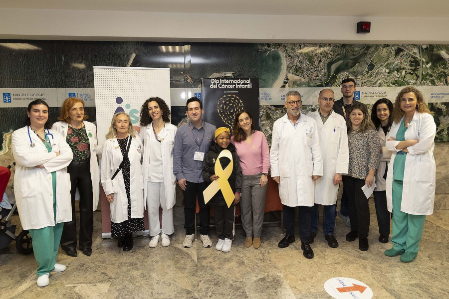 A Coruña reivindica la fuerza del lazo dorado en el Día Mundial del Cáncer Infantil