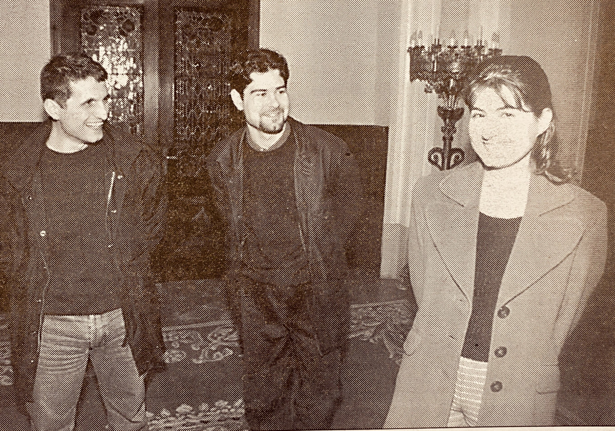 Esteban Lareo, a la izquierda, y Nieves Vazquez 1999